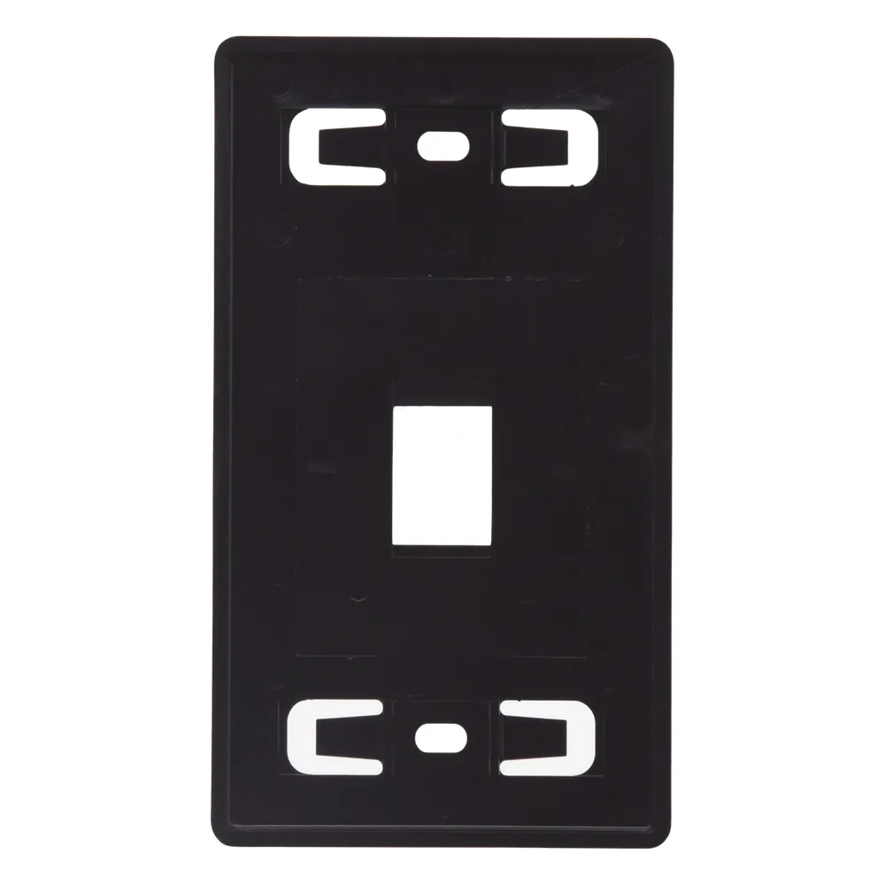 Placa de Pared Modular MAX, de 1 Salida, Color Negro – vista 3