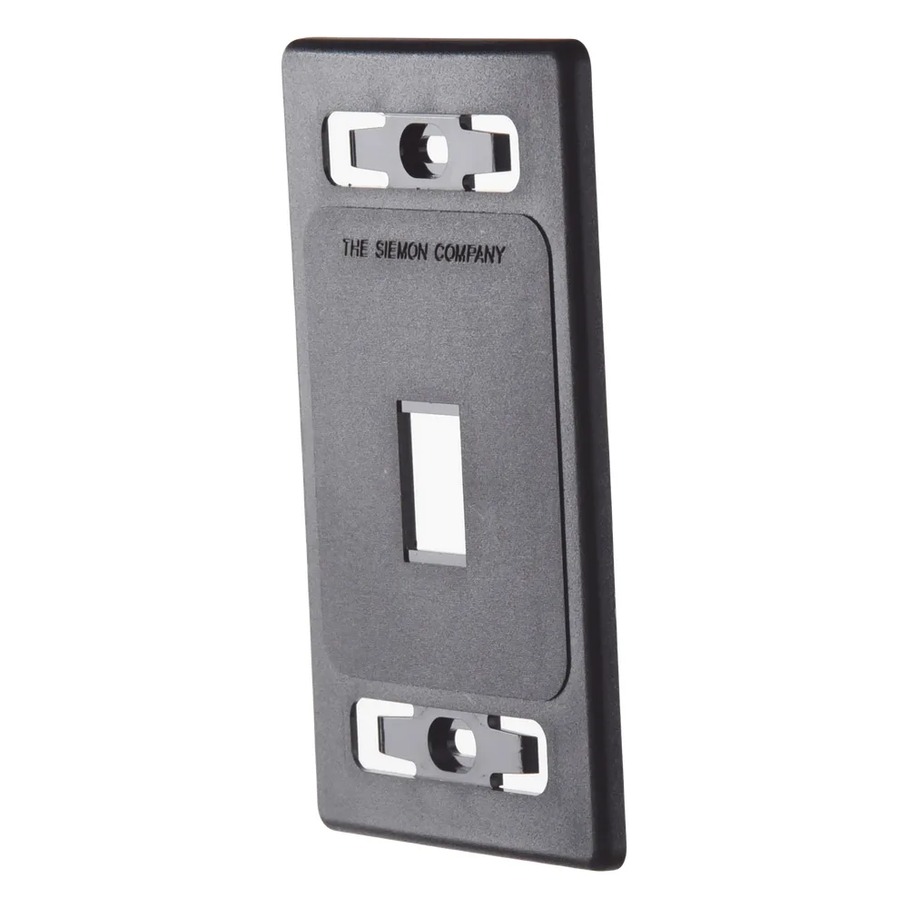 Placa de Pared Modular MAX, de 1 Salida, Color Negro – vista 4