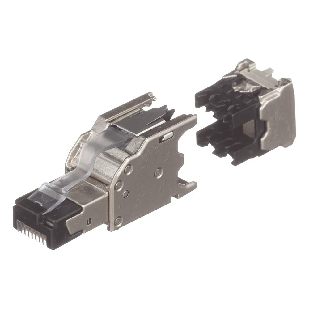 Plug RJ45 Blindado, Instalación Recta, Terminación en Campo Certificable, Compatible con Cat5e, Cat6 y Cat6A, Color Plata, Paquete de 10 Piezas – vista 4