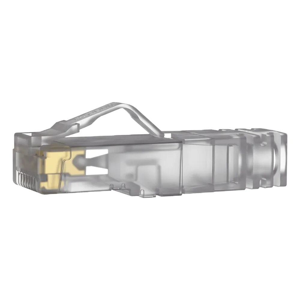 Plug RJ45 Cat6A, Para Cable UTP de Calibre 23-24 AWG, Chapado en Oro de 50 Micras, Paquete de 100 Piezas – vista 3