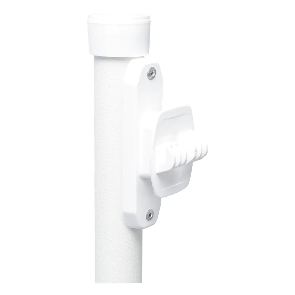 Poste con 6 Aisladores de PASO  para Cerca Electrificada. Tubo Galva. de 1.4m, cal. 18 de 1" Diam. + Pintura Blanca. – vista 4
