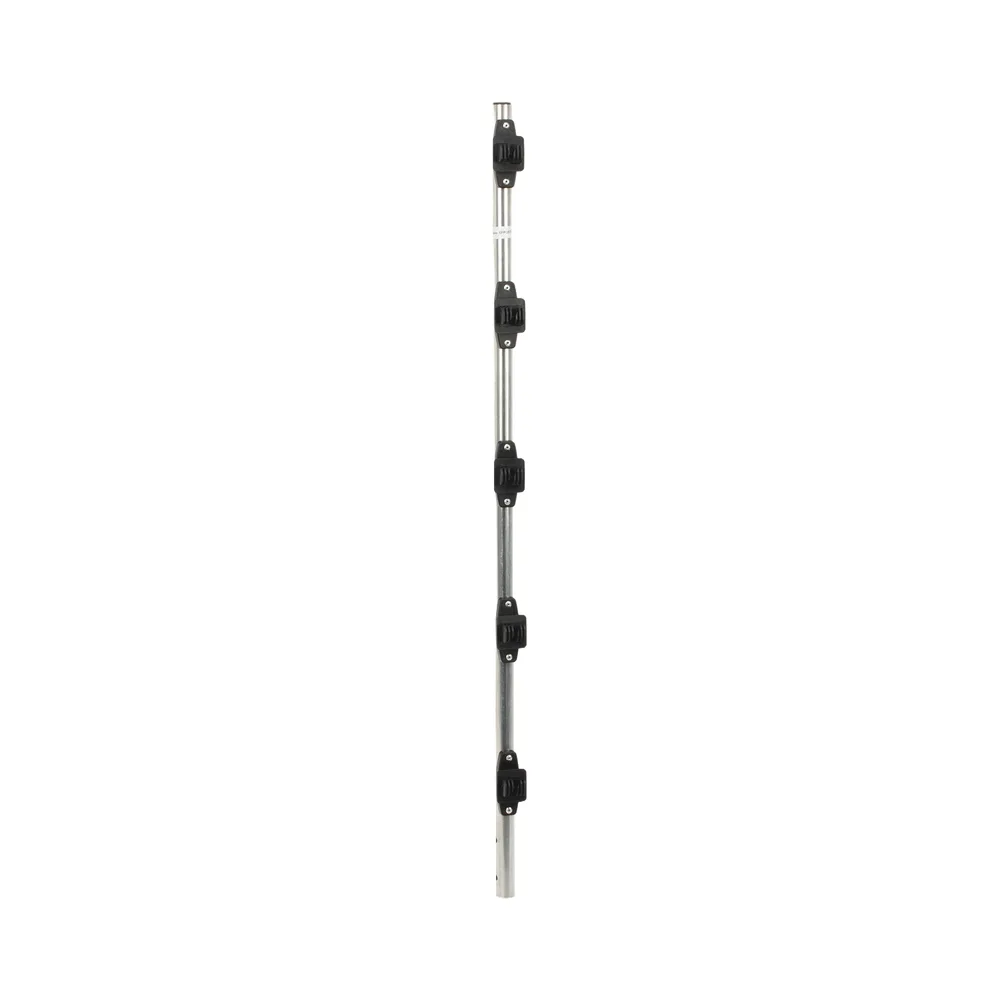 Poste de Paso de Acero Galvanizado / Diámetro 1" / Longitud 100cm / Forma Redonda / 5 Aisladores Integrados / Incluye Tapa / Peso 0.8 KG – vista 3