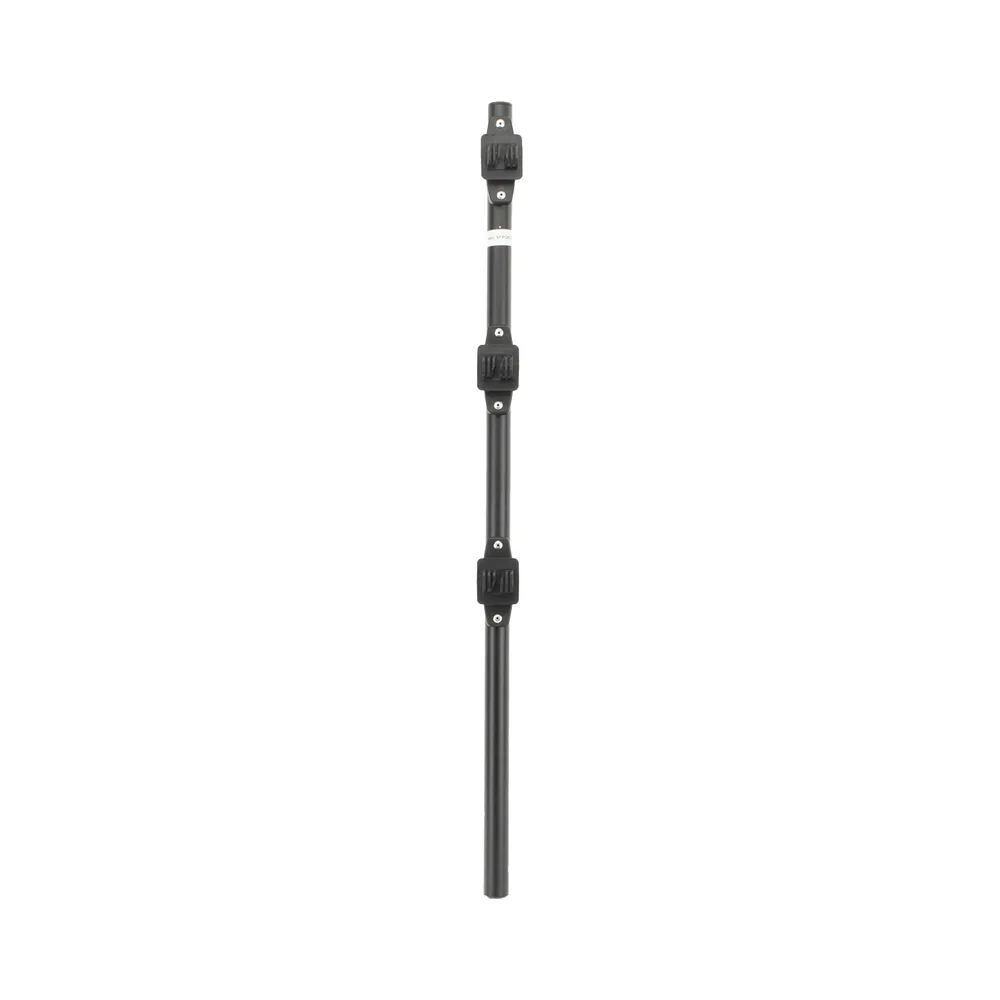 Poste de Paso / Tubo de Acero Galvanizado / Diámetro 1" / Longitud 75 cm / 3 Aisladores / Pintura Negra / Peso 0.5 KG