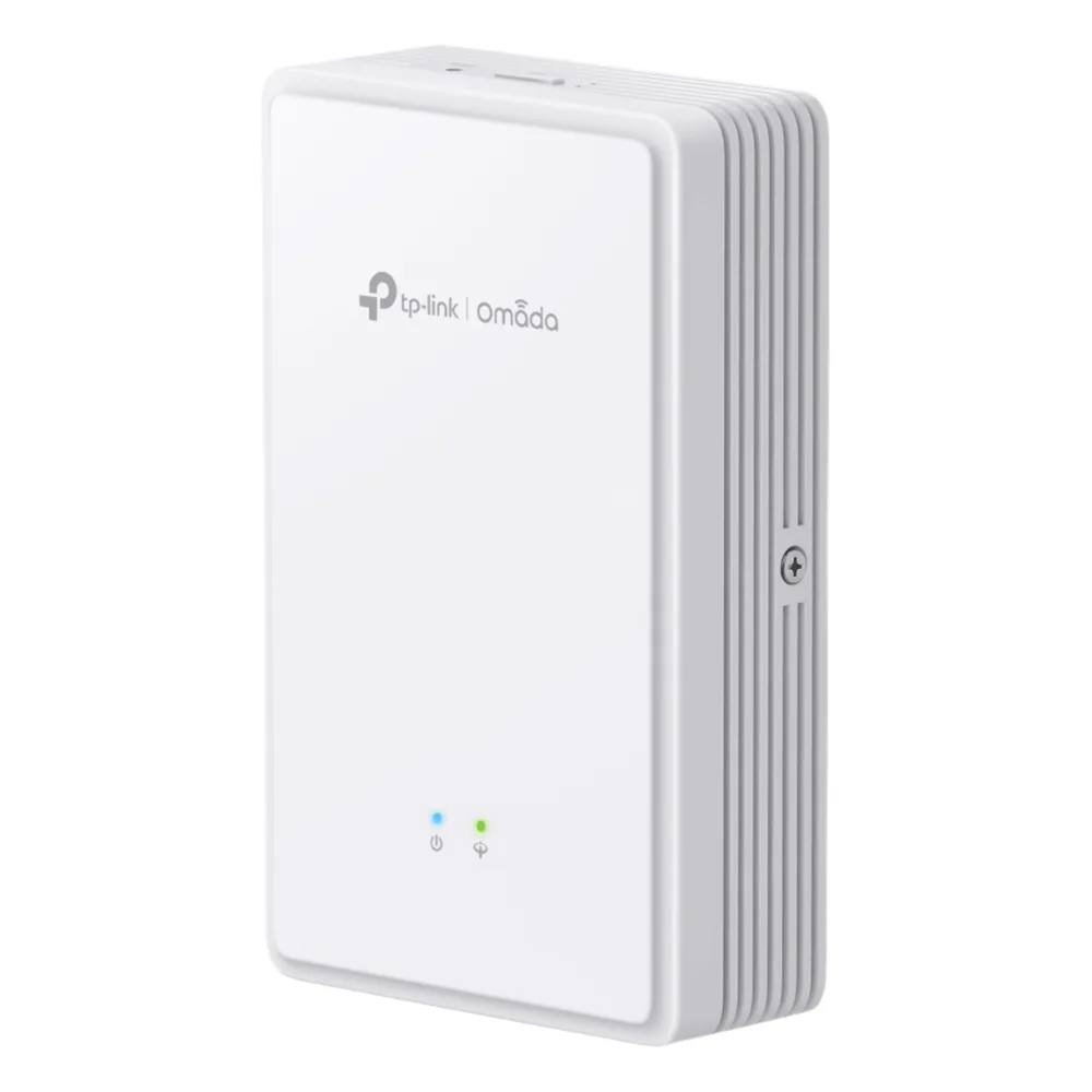 Punto de Acceso GPON Omada / WiFi 6 AX1800 / 1 puerto GPON / 1 Puerto FXS / 2 Puertos 10/100/1000 RJ45 / Mesh Omada / Configuración por Controlador o Stand-Alone / Para Montaje en Pared