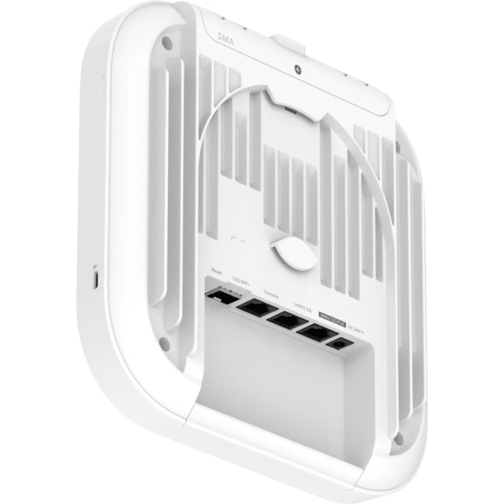Punto de Acceso Indoor / Tri-Radio Wi-Fi 7 / 9.335 Gbps / 6 Flujos Espaciales / 2.4 GHz + 5 GHz + 6 GHz / 1 x 10G Ethernet SFP+ Combo / PoE+ y DC / Modos Fat-Fit-Cloud / Línea Cybrey – vista 2
