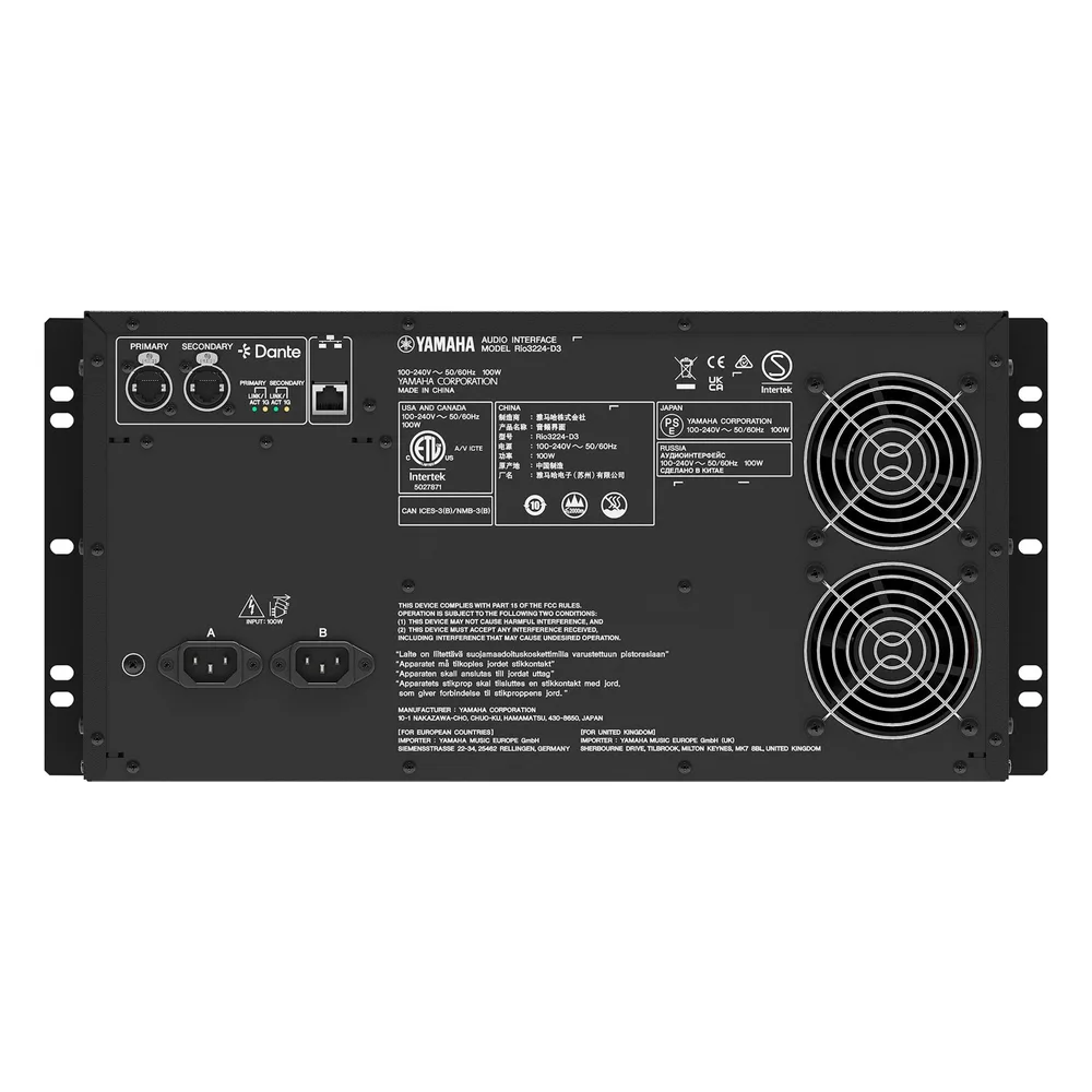 RACK DE EXPANSION E/S PARA CONSOLA DE AUDIO 32 IN X 24 OUT, DANTE – vista 5