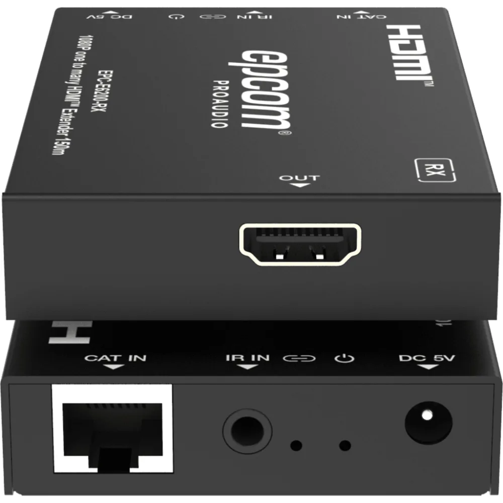 Receptor de Extensor HDMI™ Sobre IP | Solo Decodificador | 150m Por Cable CAT6 | Compatible Con Red Gigabit | Video Full HD | Compresión EZCast | Control IR Unidireccional
