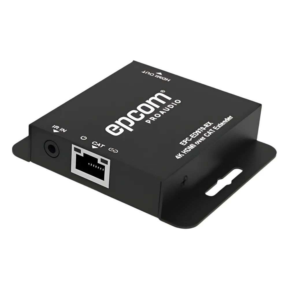 Receptor HDMI Extensor | Compatible con EPC-ED970-TX, EPC-SP914C70-TX y EPC-SP918C70-TX | Transmisión hasta 70 m en 1080p y 40 m en 4K30 | Soporte HDCP 1.4 y DVI 1.0 | Conexión CAT5E/CAT6 | Control IR Unidireccional | Puerto Loop HDMI