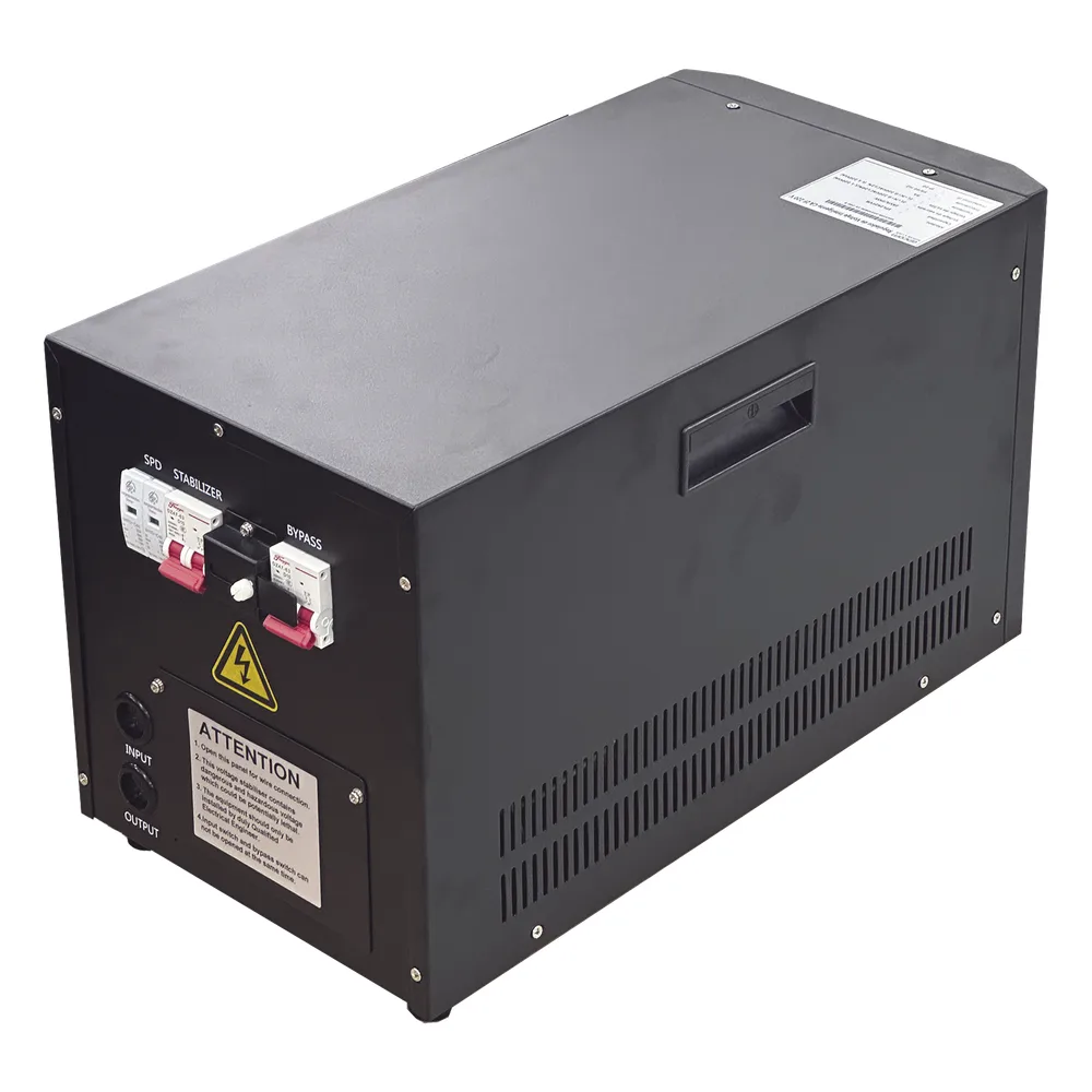 Regulador de Voltaje Industrial Bifásico Ferroresonante 2 kVA/2 kW 220 V / Entrada 176-264 V Vca / Salida 215.6-224.4 Vca – vista 2