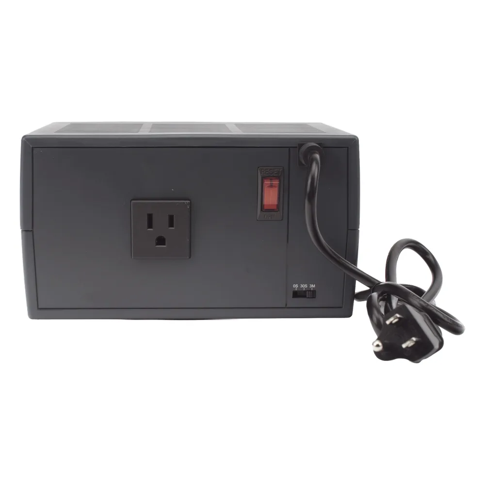 Regulador De Voltaje para Línea Blanca de 2500VA/1500W, Entrada NEMA 5-15P, Con 1 Salida NEMA 5-15R y Supresión de Picos a 245 Joules, Temporizador de Retardo – vista 6