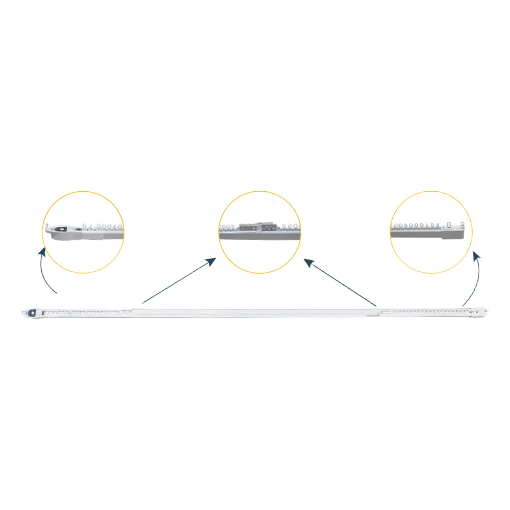 Riel Ajustable Cortinas Motorizadas / 2.3-4 m Ajustable / 20 Kg Capacidad / Movelite WF + Elatio Compatible / Instalación Techo / DIY / Smart Home