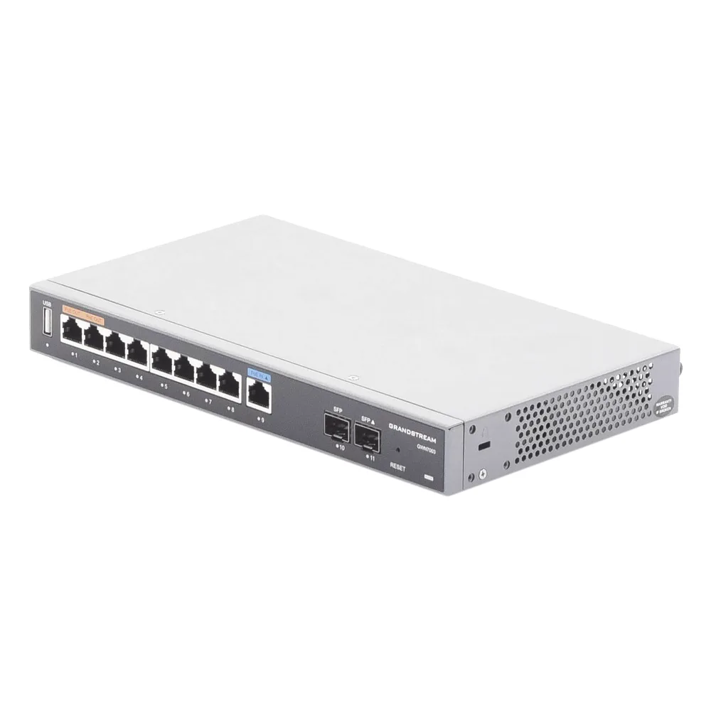Router Gigabit VPN / Balanceador de cargas / 60,000 sesiones NAT /  9 puertos 10/100/1000 Mbps + 2 puertos SFP (WAN/LAN) / 1 puerto entrada PoE(af/at) / 2 puertos salida PoE (af/at) / Compatible con GWN Cloud. – vista 5