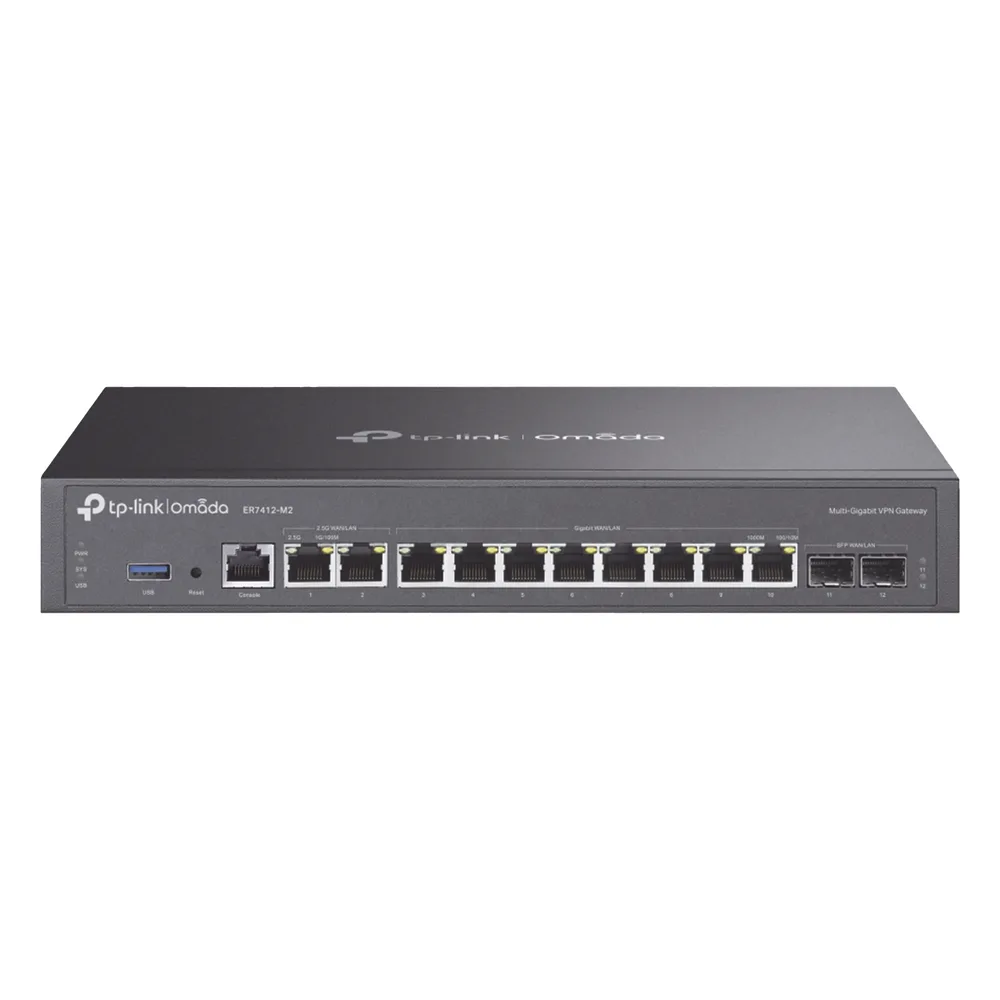 Router Omada VPN / SDN Multi-WAN Gigabit / 2 Puertos WAN/LAN RJ45 2.5 Gigabit / 8 Puertos WAN/LAN RJ45 Gigabit / 2 Puertos WAN/LAN SFP Gigabit / 1,000,000 Sesiones Concurrentes / Administración Centralizada Omada o Stand-Alone