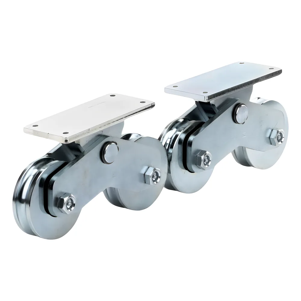 Rueda Doble de 12 cm / Capacidad Para Puertas de hasta 1200 kg / Canal Tipo "U" – vista 3