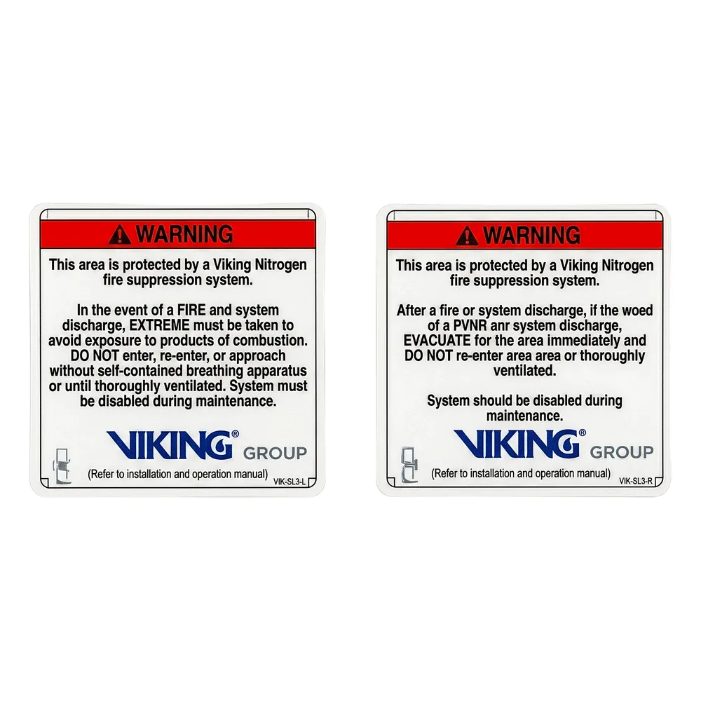 Señalamiento de Advertencia Exterior Nitrogeno | Sistemas de Extinción Oxeo