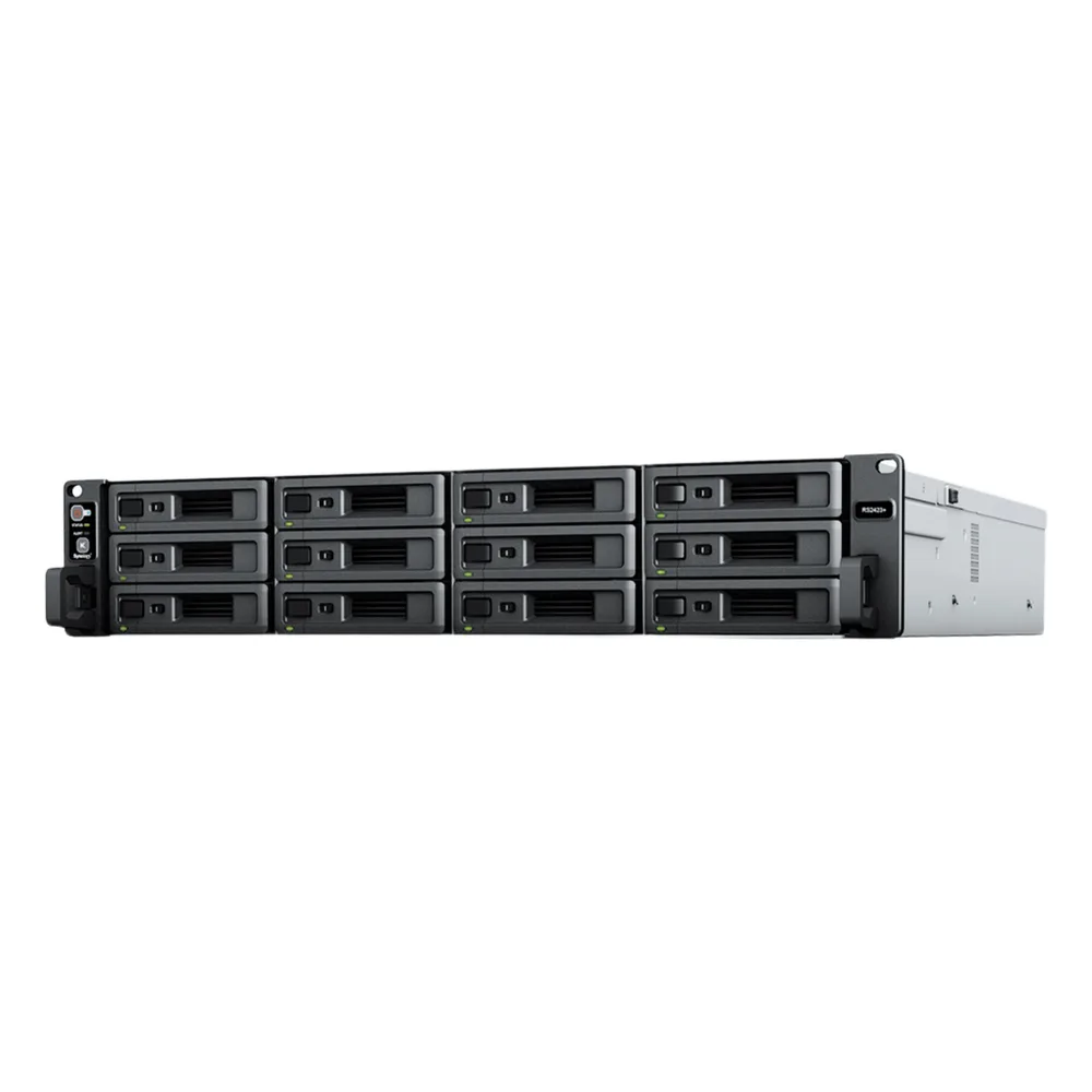 Servidor de Almacenamiento RackStation RS2423+ | 12 Bahías | 2U | Hasta 216 TB | Rendimiento 3,500/1,700 MB/s | Expansión a 432 TB | 10GbE | Fuentes de Alimentación Duales | Alta Disponibilidad.