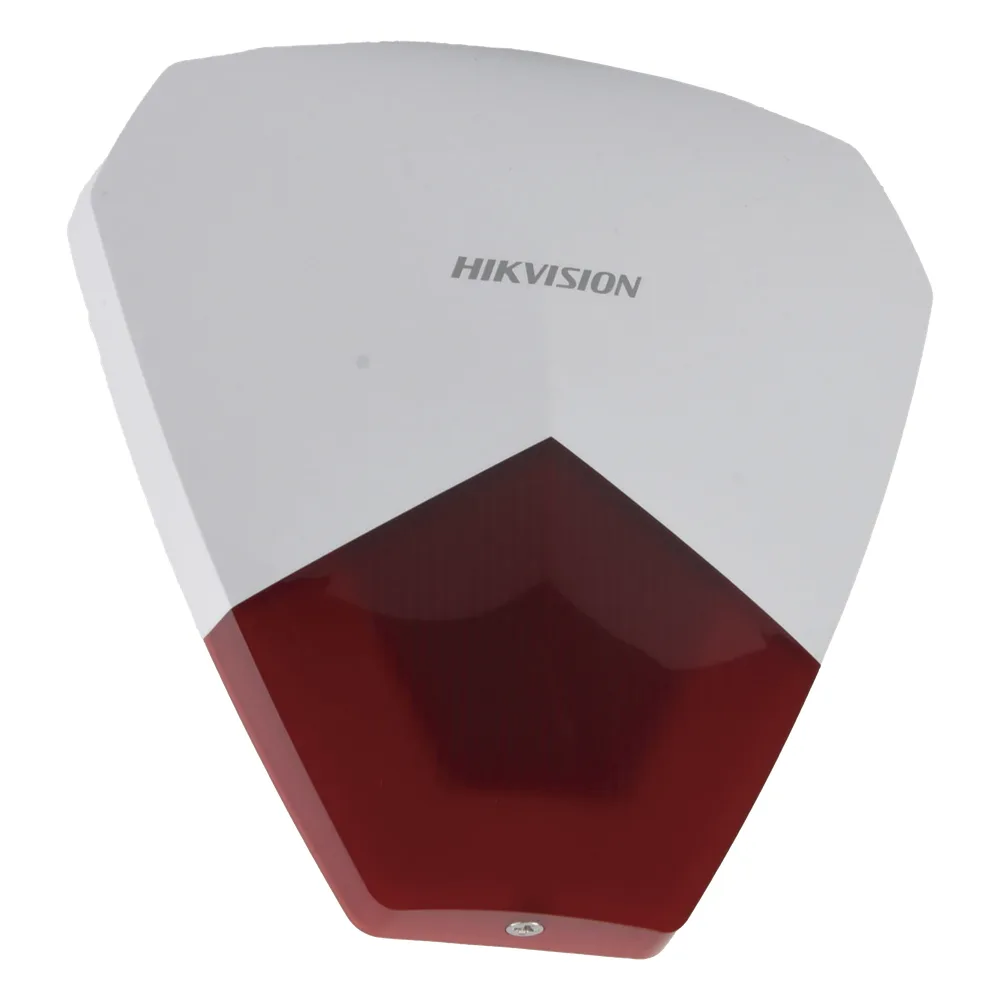 Sirena Estrobo Cableada Hikvision DS-PS1-R / 105 dB / LED Rojo / IP54 / 12V CC / Compatible con Paneles de Alarma – vista 2