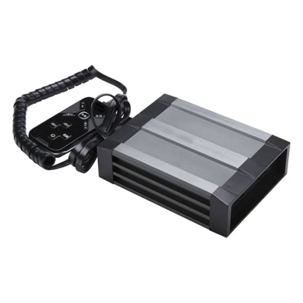 Sirena Vehicular de 100W de Potencia, Con Controlador Unimando Para Tonos, 2 Salidas Auxiliares y Microfono – vista 6