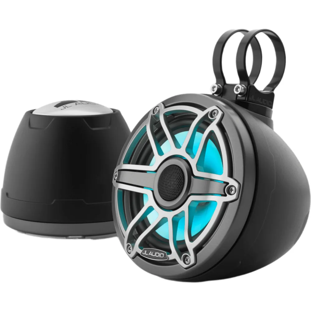 Sistema Cerrado Coaxial 6.5 in (165 mm) / Potencia RMS 75 W / Impedancia 4 Ω / Respuesta 100 Hz-25 kHz / Sensibilidad 89.5 dB / LED Transflective / Rejilla Deportiva Titanio / Cono Polipropileno con Mica / Tweeter Cúpula de Seda 20 mm (0.8 in