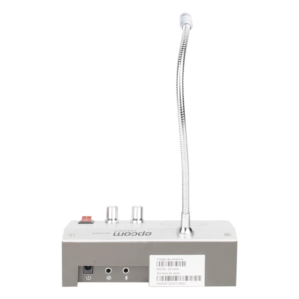 Sistema de Intercomunicación | Ideal para Ventanillas | Audio de voz de dos vías | 12V/1A 3W | Micrófono Interior + Micrófono Exterior – vista 4