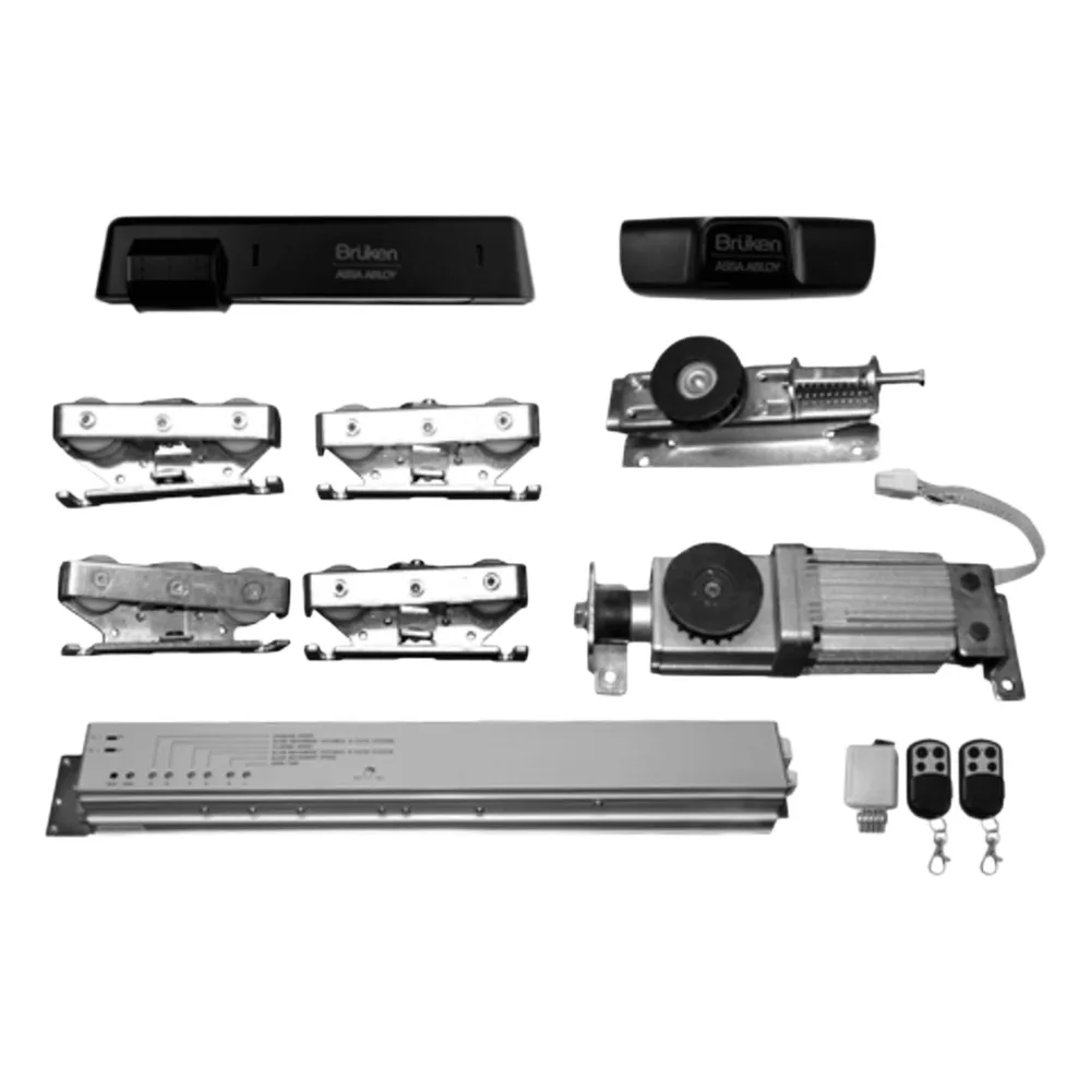 Sistema para automatización de puerta deslizable, Para puerta de hasta 150 KG, Color negro