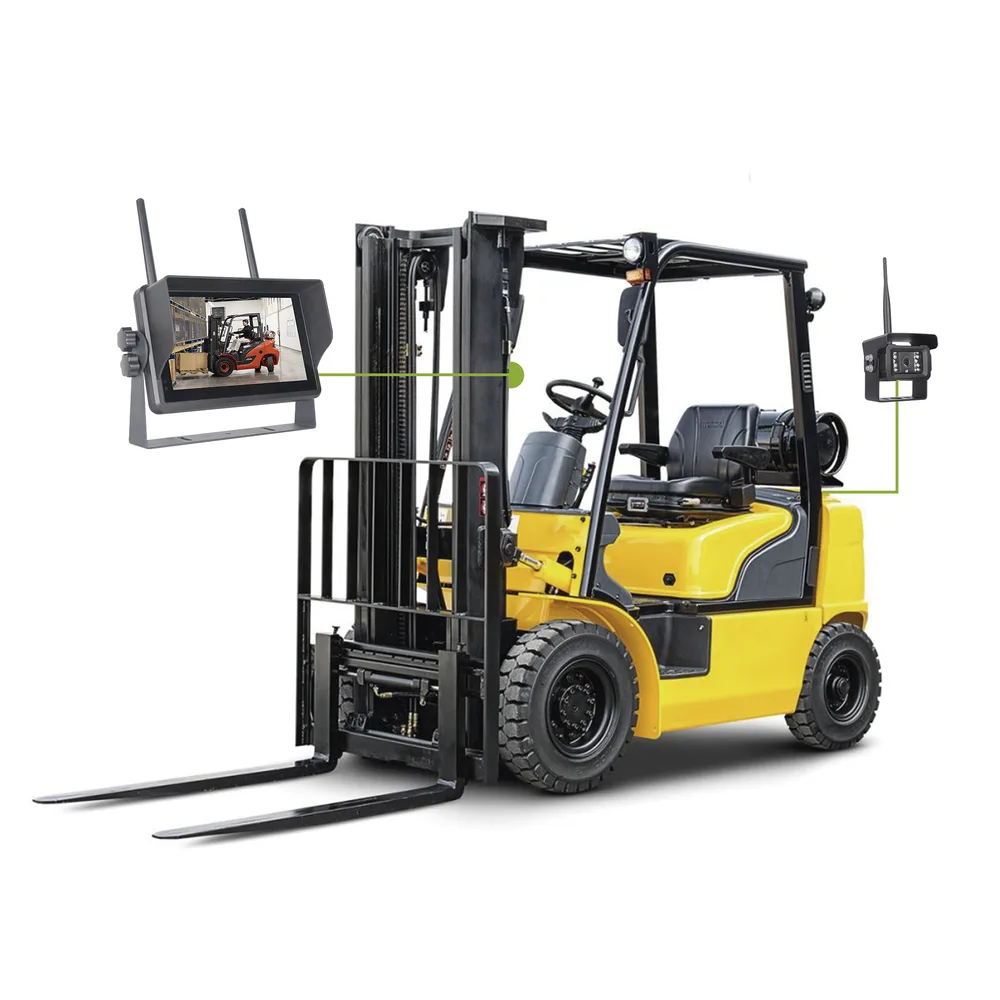 Sistema Profesional Inalámbrico de Cámara de Reversa Infrarroja y Monitor Touch de 7" para Vehículos de Trabajo y Montacargas – vista 12