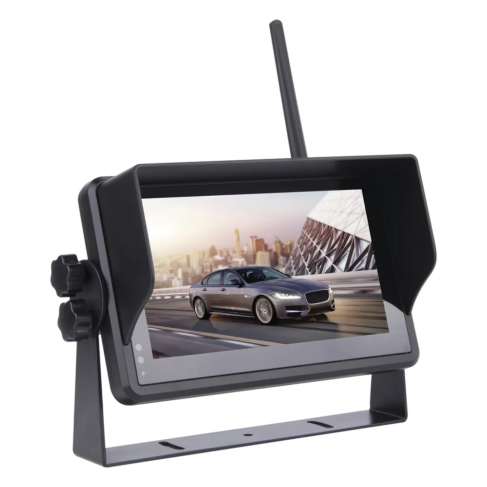 Sistema Profesional Inalámbrico de Cámara de Reversa Infrarroja y Monitor Touch de 7" para Vehículos de Trabajo y Montacargas – vista 3