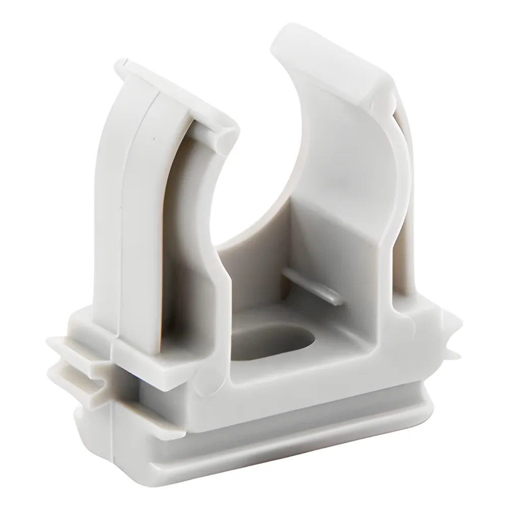 Soporte de presión (Abrazadera), PVC Auto-extinguible, abierto para tubería de 16 mm – vista 3