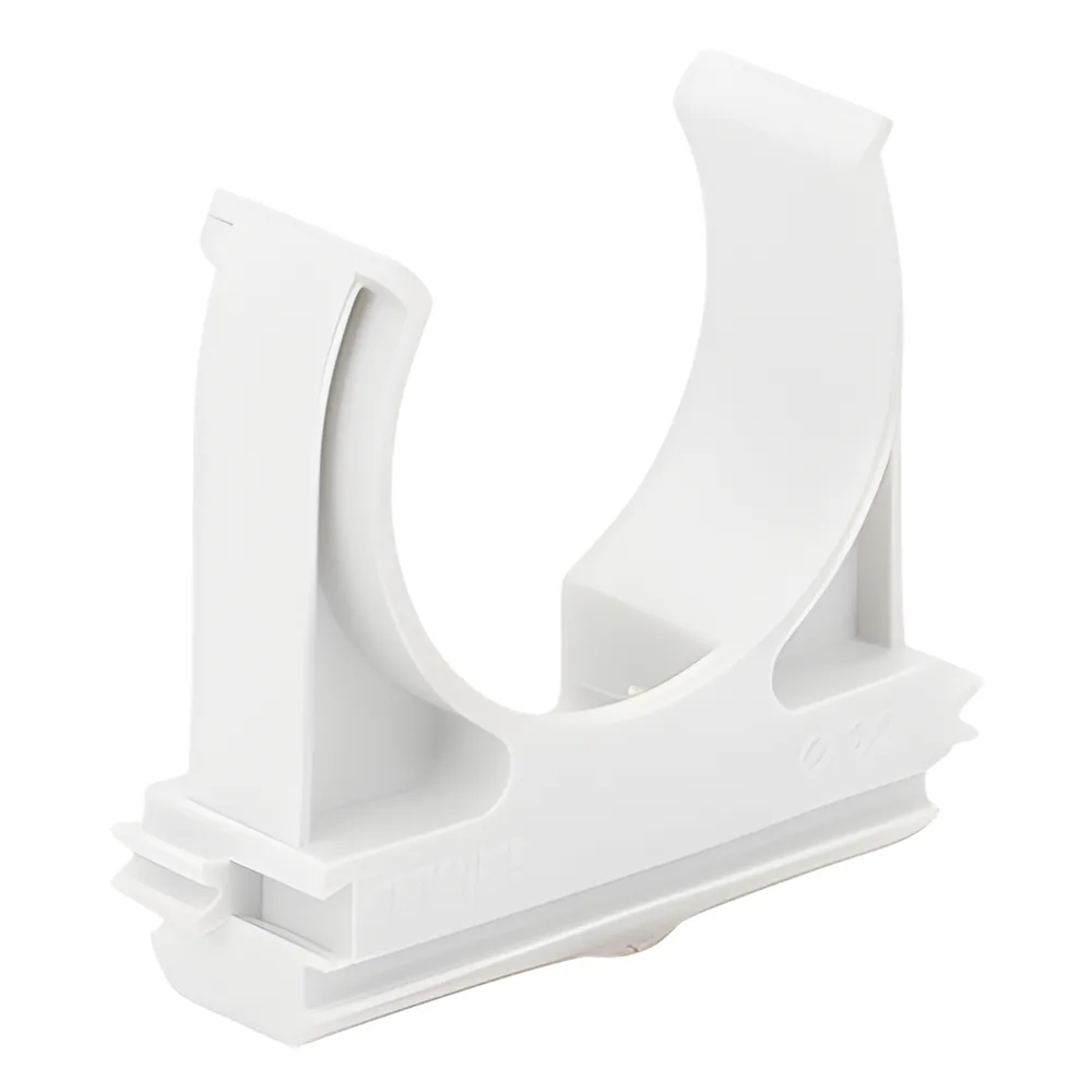 Soporte de presión (Abrazadera), PVC Auto-extinguible, abierto para tubería de 32 mm – vista 4