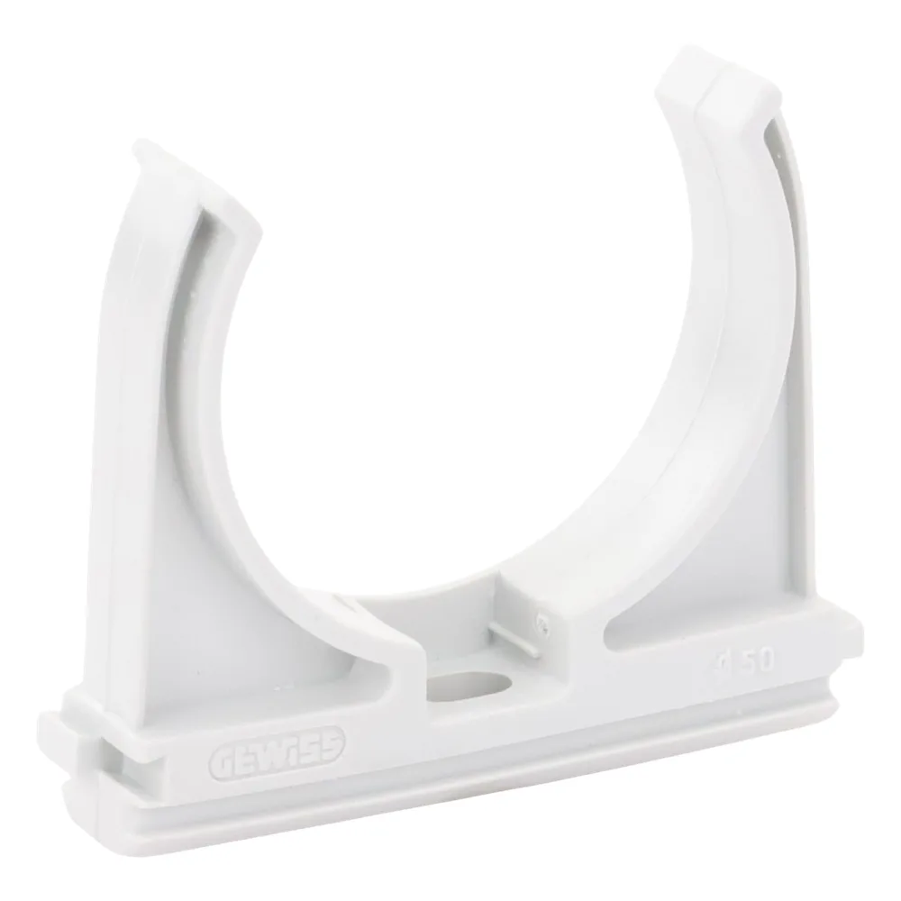 Soporte de presión (Abrazadera), PVC Auto-extinguible, abierto para tubería de 50 mm – vista 5