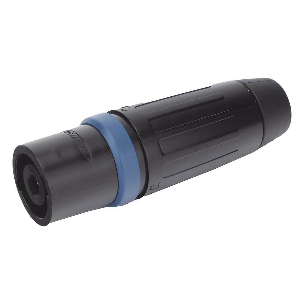 Speakon Conector de cable macho de 4 polos, carcasa negra, cable AWG10,  30A – vista 2