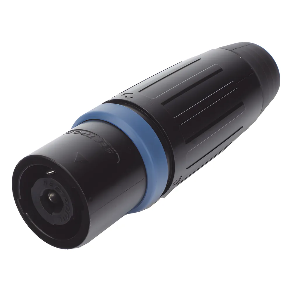 Speakon Conector de cable macho de 4 polos, carcasa negra, cable AWG10,  30A – vista 3