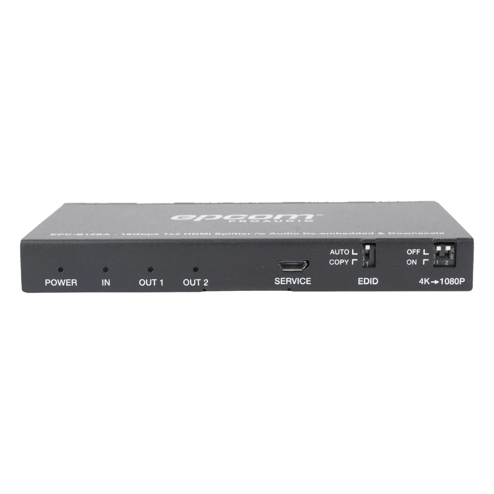 Splitter HDMI 1x2 | 4K@60Hz | Extractor de Audio | Down Scaler | HDR  4:4:4 | EDID | 18Gbps – vista 6