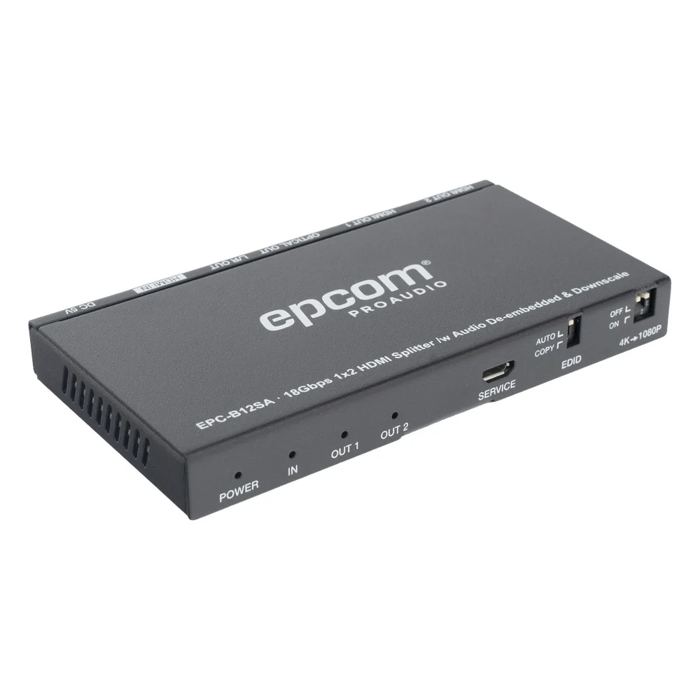 Splitter HDMI 1x2 | 4K@60Hz | Extractor de Audio | Down Scaler | HDR  4:4:4 | EDID | 18Gbps – vista 7