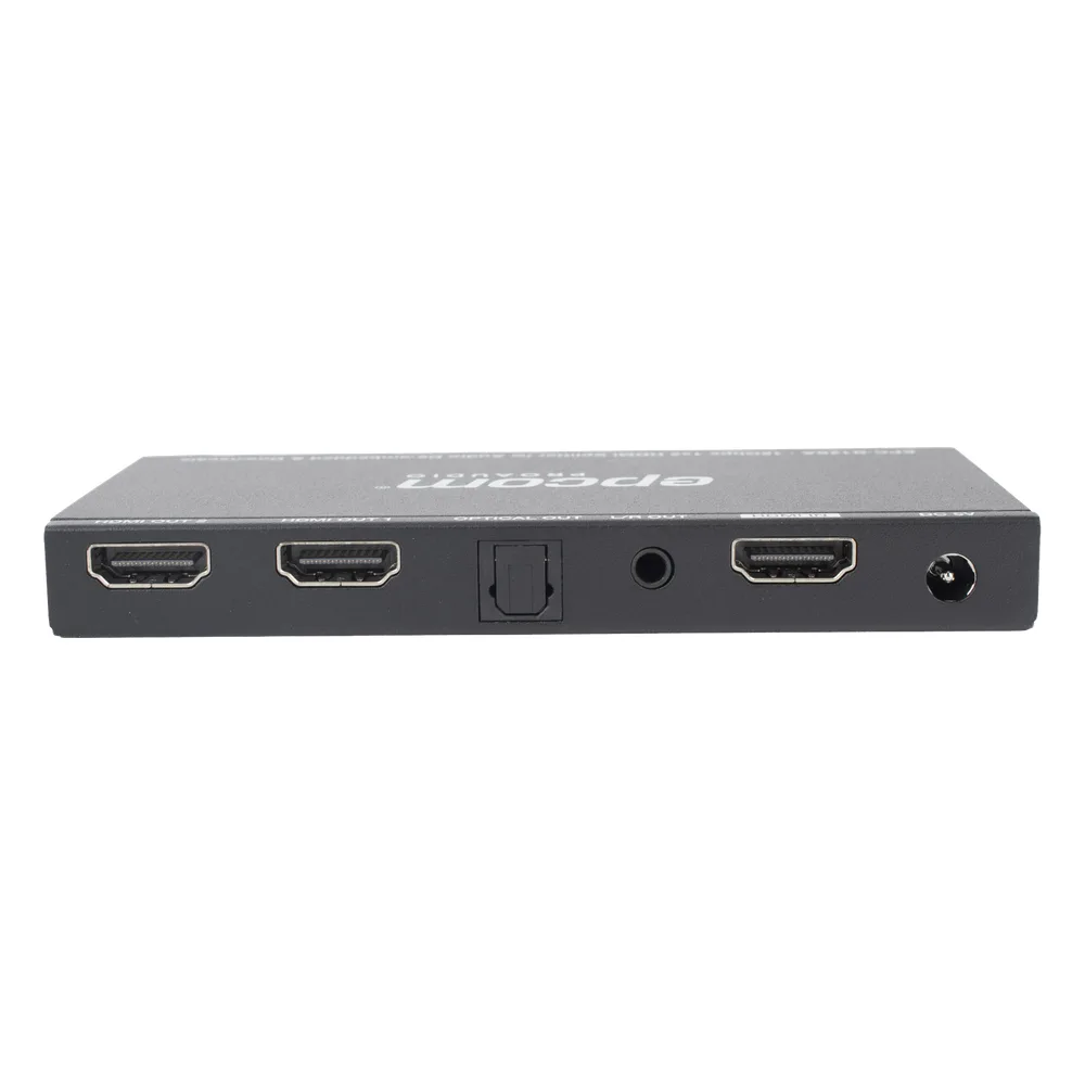 Splitter HDMI 1x2 | 4K@60Hz | Extractor de Audio | Down Scaler | HDR  4:4:4 | EDID | 18Gbps – vista 8