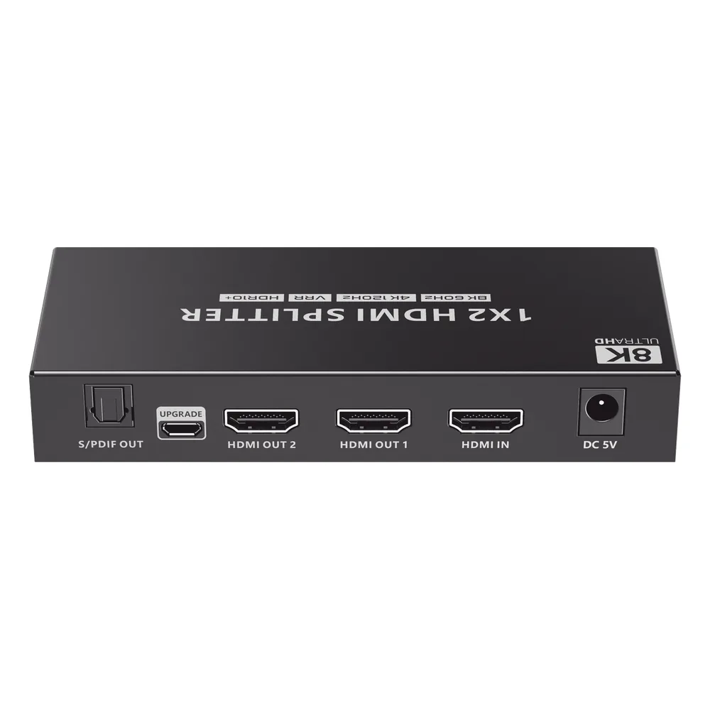Splitter HDMI 1x2 | Velocidad de trasmisión 48 Gbps| Resolución 8k | Salida de audio| HDCP 2.3 – vista 3