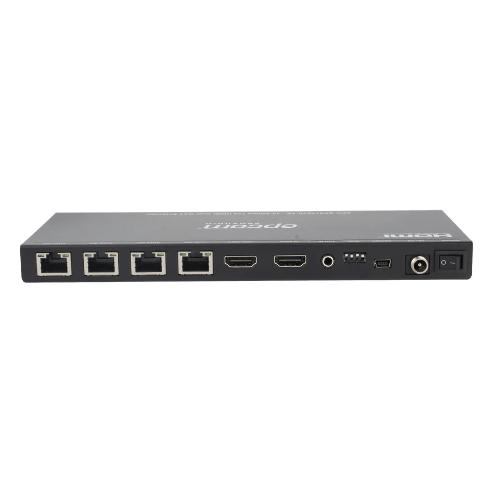 Splitter HDMI 1x4 | Extensor HDMI | 4K@30Hz 40m | 1080p@60Hz 70m | Función PoC |  4:4:4 – vista 5