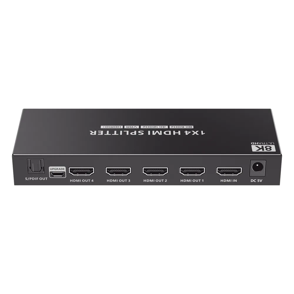 Splitter HDMI 1X4 | Velocidad de trasmisión 48 Gbps| Resolución 8K | Salida de audio| HDCP 2.3 – vista 3