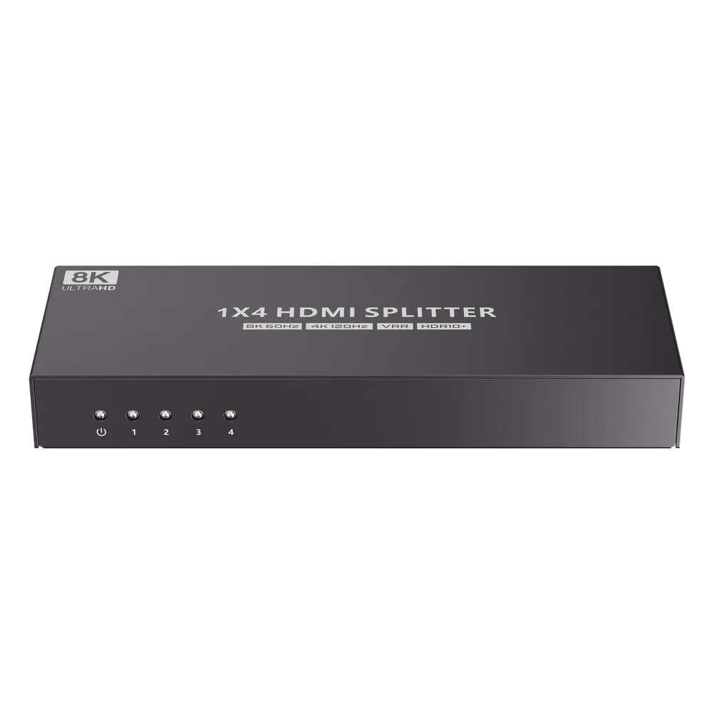 Splitter HDMI 1X4 | Velocidad de trasmisión 48 Gbps| Resolución 8K | Salida de audio| HDCP 2.3 – vista 4