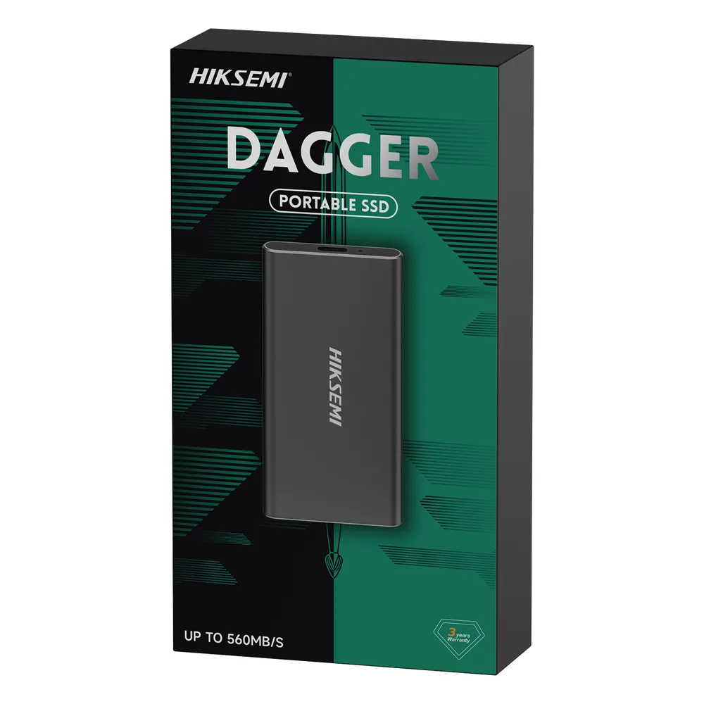 SSD Portátil HIKSEMI DAGA T200N / 512 GB / USB 3.2 Tipo C / Lectura 560 MB/s / Escritura 510 MB/s / Aleación de Aluminio / 38 g – vista 4