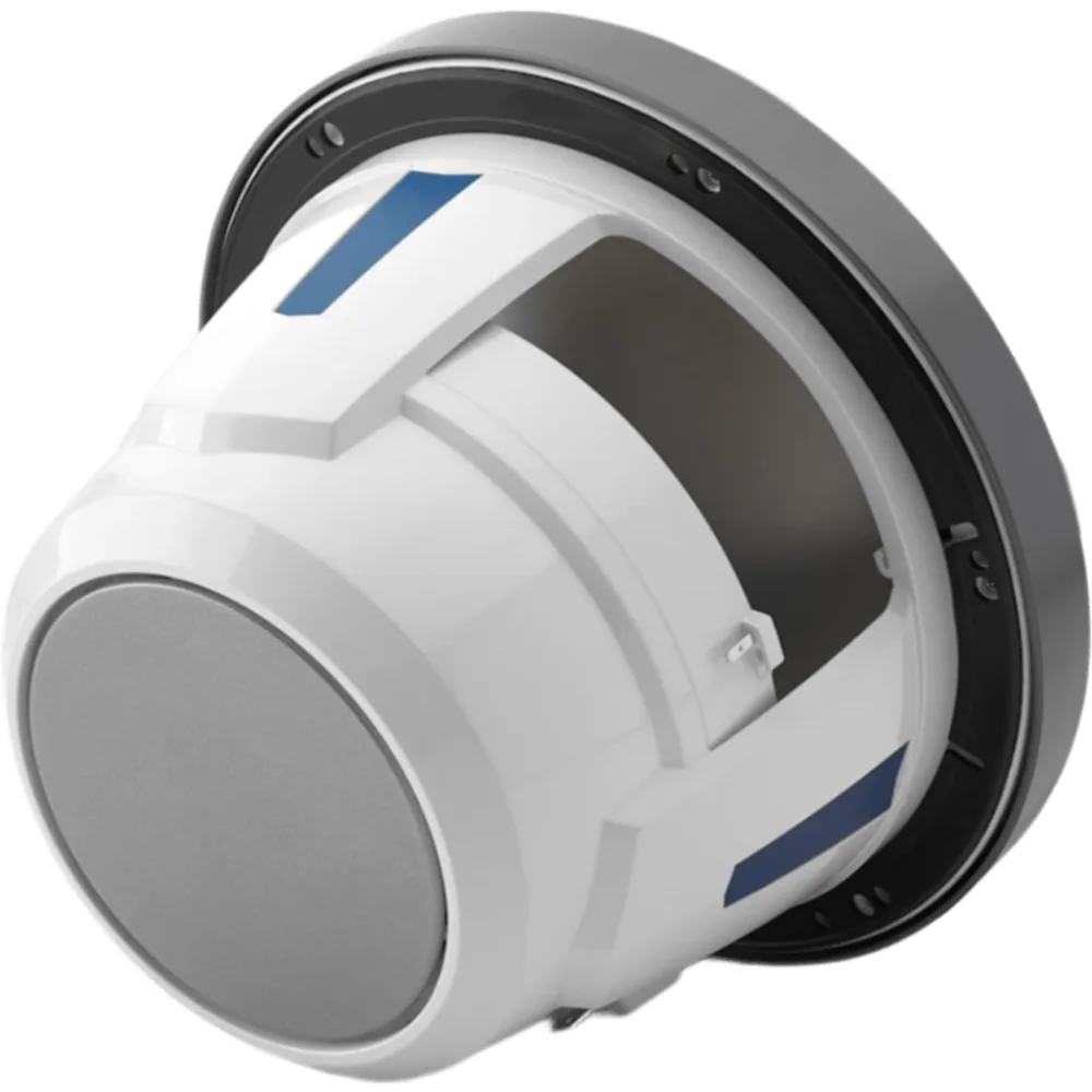 Subwoofer Náutico JL Audio M6 / 8" (20.3 cm) / Cono de Polipropileno Relleno de Mica / Impedancia 4 &Omega; / Potencia RMS 200 W / Sensibilidad 86.8 dB / Rejilla Deportiva de Titanio / Deflector Infinito o Caja Cerrada / Conexiones de Pala – vista 3