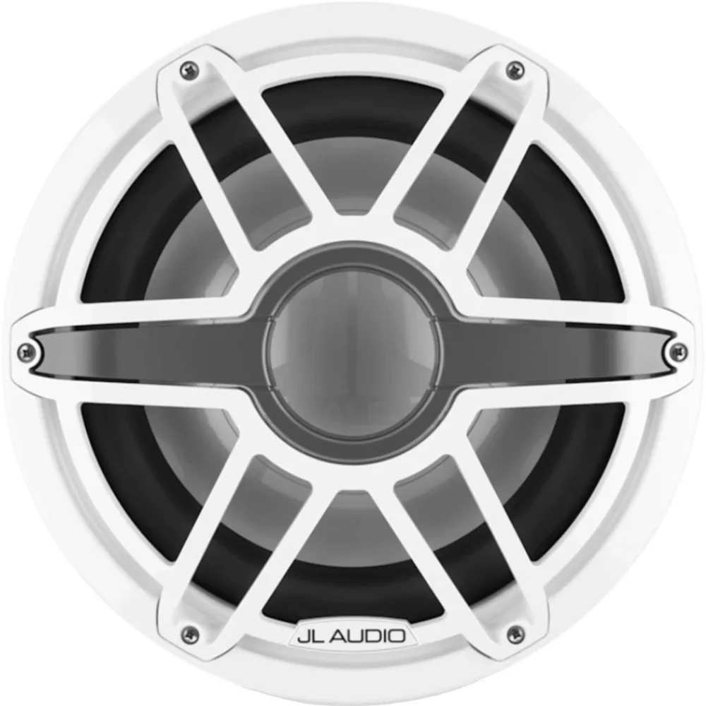 Subwoofer Náutico JL Audio M7 / 12" / Rejilla Deportiva Blanca / Deflector Infinito / 600 W RMS / 4 Ω / Sensibilidad 86.7 dB / Cono de Polipropileno Relleno de Mica / Montaje 306 mm (12.0625 in) / Profundidad de Montaje 202 mm (7.94 in)