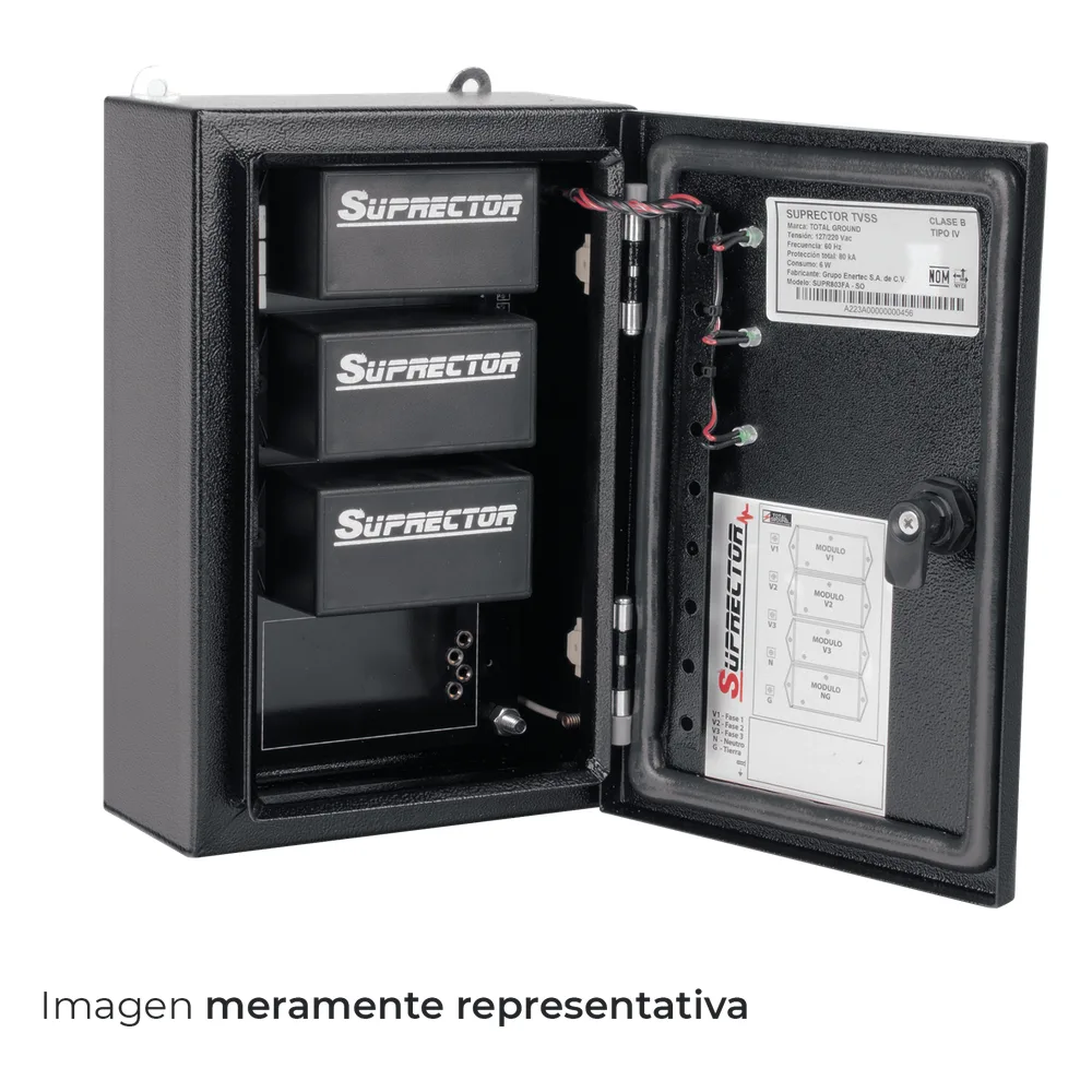 Supresor de Pico Clase C con Voltaje de Operación 220/380 Vca, 3 Fases, 200 KA – vista 4