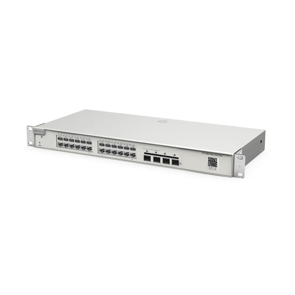 Switch Administrable Capa 2+ Plus, con 24 puertos Gigabit, 4 puertos SFP+ para fibra 10Gb, gestión gratuita desde la nube. – vista 2