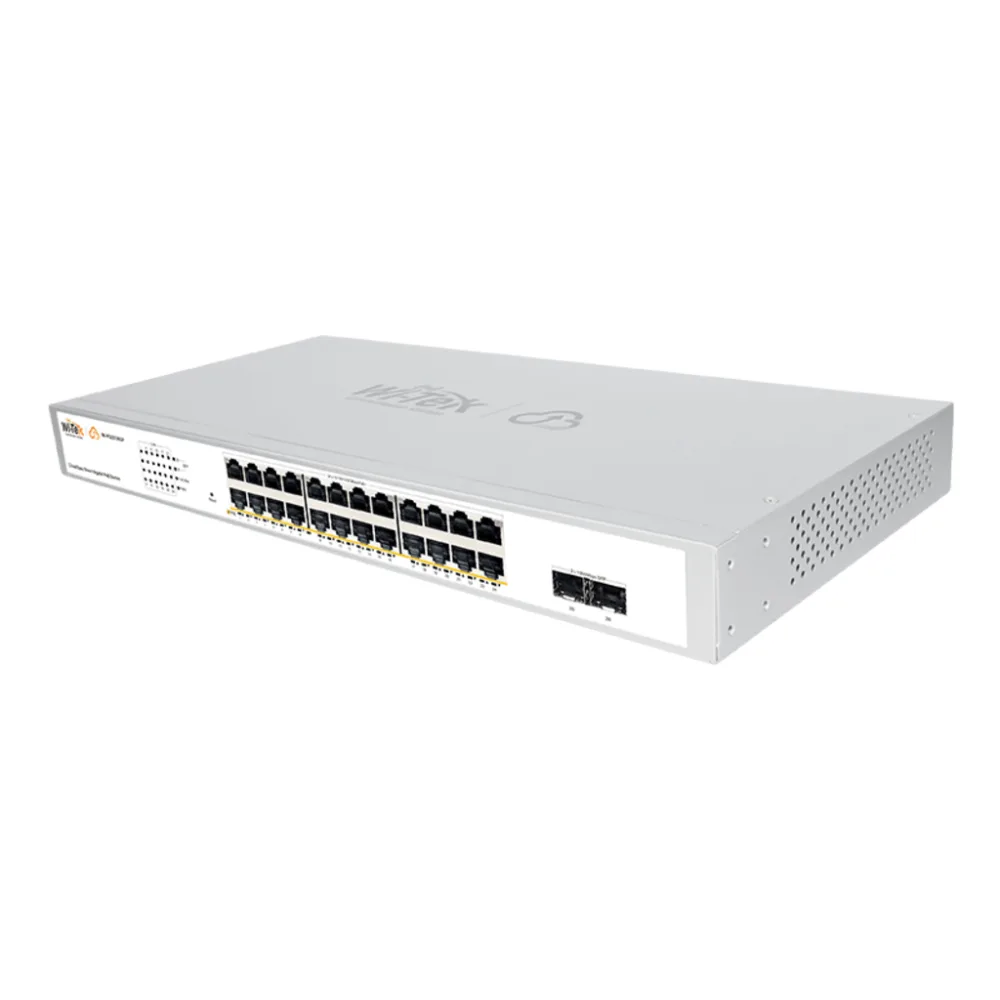Switch Administrable PoE / 24 puertos PoE af/at Gigabit / 2 x SFP Gigabit / Administración Cloud Gratuita / Presupuesto 370 W – vista 4