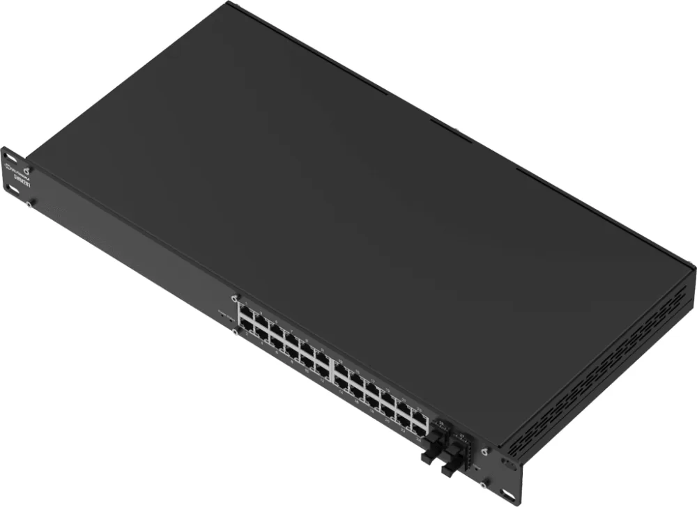 Switch Administrado L2+, 24 Puertos Gigabit Ethernet, 4 Puertos SFP, Ancho de Banda 56 Gbps, IP30, Rack Mount, PROFINET Opcional, TSWOS – vista 2