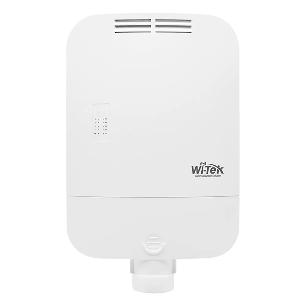 Switch CCTV PoE para exterior / No administrable / Con 4 puertos Gigabit PoE af/at + 1 Puertos Uplink Gigabit + 1 x SFP Gigabit / Presupuesto 65 W / Ideal para Aplicaciones de Videovigilancia