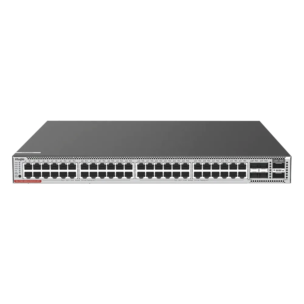 Switch Core 48 Puertos PoE 802.3bt Class 2 (Hi-PoE 90 W) Capa 3 Multi-Gigabit 5G y QSFP+ 40G (No Incluye Fuentes de Poder) – vista 2