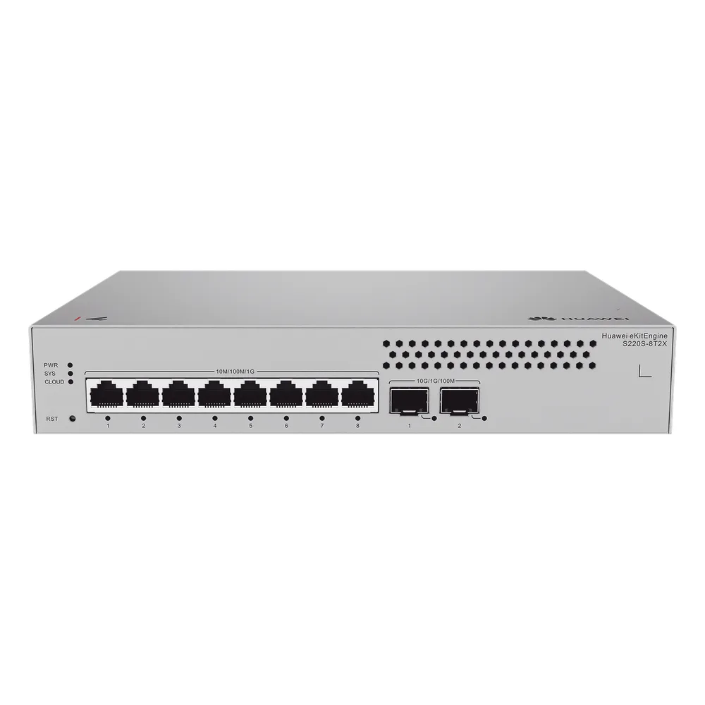 Switch de Acceso Gigabit Administrable Capa 2 / 8 puertos 10/100/1000 Mbps / 2 Puertos 10GE SFP Uplink  / ERPS / IMGP Snooping / DHCP Snooping / Administración Nube Gratis – vista 2