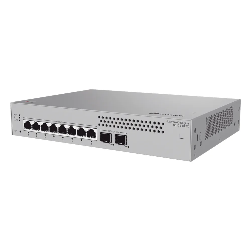 Switch de Acceso Gigabit Administrable Capa 2+ / 8 puertos 10/100/1000 Mbps / 2 Puertos 10GE SFP Uplink  / ERPS / Rutas Estáticas / Administración Nube Gratis